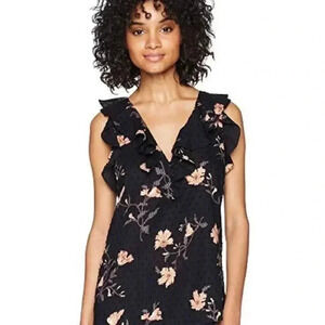 NWT PAIGE Farfalla Floral Print Ruffle Sleeveless